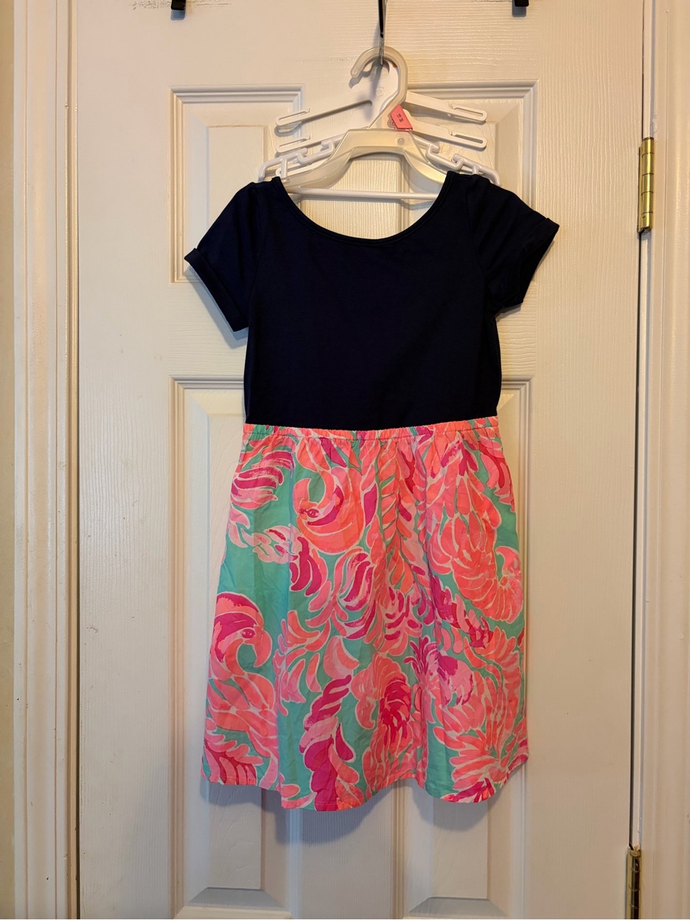 Lilly Pulitzer Love Bird Poolside Blue Dress👗Girlie👧🏻Preppy Sz M (6-7 )